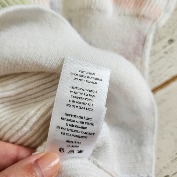 Rails Venus Rainbow Tie Dye Ribbed Sweater Size Medium - Picture 5 of 6